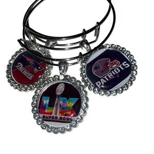 Patriots Super Bowl Charm Bracelets